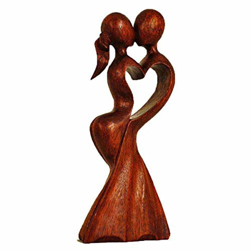Simandra träfigur skulptur abstrakt träfigur staty Afrika Asien handarbete dekoration bröllop