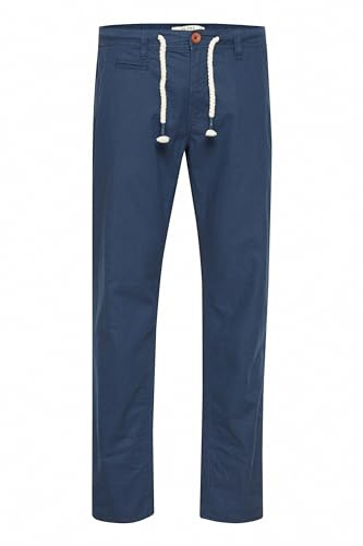 Blend Lian Herren Leinenhose Sommerhose Lange Stoffhose In Leinen-Optik aus Loose Fit, Größe:XXL, Farbe:Navy (70230)