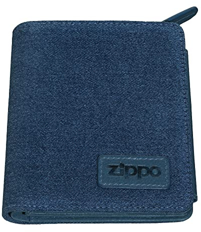 Zippo Geldbörse - Denim - Blau - Portemonnaie für Damen und Herren - Portmonee mit RFID-Schutz - Münzfach - Ideal für Karten und Scheine