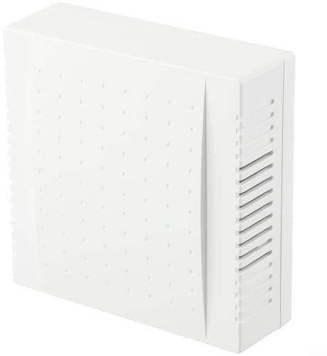 Pannello per campanello cablato 220 V, suono Din Don, 108 x 108 x 36 mm, bianco, materiale PC ignifugo, per hotel, ufficio, casa