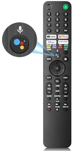 Télécommande vocale pour Sony Bravia TV d'origine, universelle pour toutes les télécommande Sony 2019-2024 Bravia TVs.