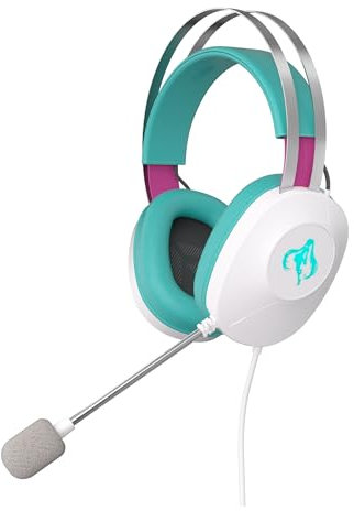 ASUS TUF Gaming H1 Gen II Hatsune Miku Edition (USB-A50 mm, Pilotes Essence de 40 mm, Son Surround virtuel 7.1, Microphone certifié TeamSpeak, léger 297 g, pour PC, PS5)