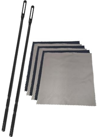 Kits de limpieza de flauta, paño de limpieza de flauta, limpiador profesional, hisopos de pulido, kits de herramientas de mantenimiento de varillas