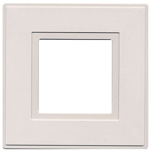kenable Light Switch Finger Plate Surround White Protector Cover for Single Gang Switches 144x144mm 2 Pack