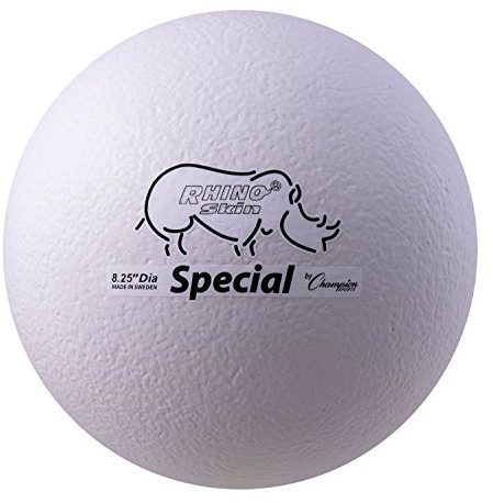 Champion Sports Special Rhino Skin Foam Ball White, 8.5 Inch