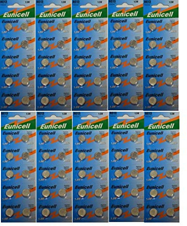 Eunicell 5 pilas alcalinas AG13 G13 SR44 LR44 A76 V13GA PX76A 357