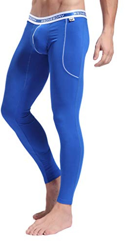 ARCITON Calzoncillos Térmicos Largos para Hombre Invierno Pantalones Largos Base Layer Leggins Hombre S(Cintura: 66cm-73cm) 3004cku Azul