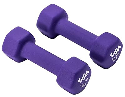 JFIT Neoprene Dumbbell (Set of 2), 4 LBS