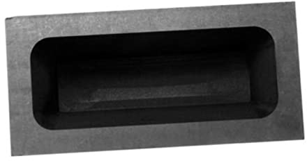 VILLCASE Molde De Silicona Grafito Lingote Molde Crisol Molde para Fundición Refinación Oro Plata Metal Aluminio Cobre Latón 55 * 37 * 20Mm