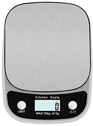 Balances multifonctions, Balance de cuisine électronique numérique portable, balance électronique LCD 10 kg/1 g Balance domestique Outil de mesure de cuisson Balance alimentaire en acier inoxydable G