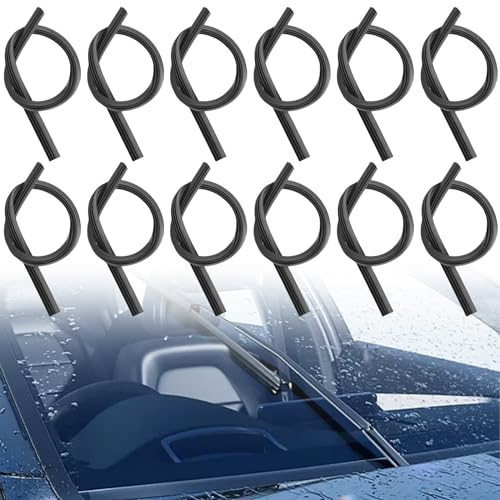 12 Stück Scheibenwischer Gummi, 800 mm Scheibenwischergummi Ersatz, Ersatzgummi universell Wischergummi Zuschneidbare, Scheibenwischern Replacement
