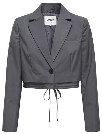 ONLY Onlalana L/S Blazer Court TLR, Blackened Pearl, 38 Femmes