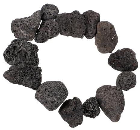 Alipis Piedras Volcánicas Negras Naturales 150g 2-4 Cm Grava para Paisajismo Grava Suculenta Porosa para Aireación Macetas Acuario Tortugas Decoración Jardín Plantas