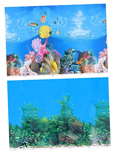 COLLBATH Lot De 2 Autocollants Muraux Décoratifs 3D pour Aquarium