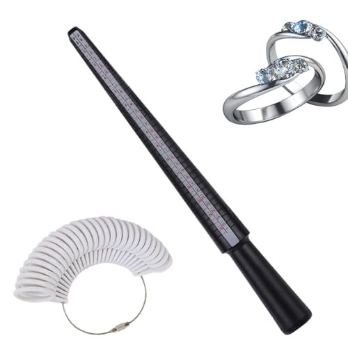 Strumento per dimensionare gli anelli da dito, Strumento per misurare il dimensionatore degli anelli Misuratori di gioielli - Calibri da dito, Strumenti di misura, Calibro per anelli, Misuratore per