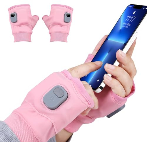 Guanti da lavoro di riscaldamento - guanti di montaggio con touchscreen e 3 velocità regolabili, guanti elettrici delle donne, guanti di riscaldamento fine di riscaldamento rapido, guanti riscaldati