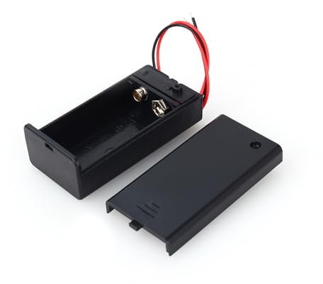 9V Batterilhållare Box DC Wire Lead On/Off Switch Electronic Applications
