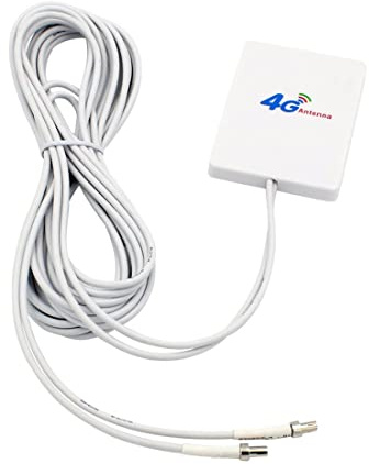 Ujjdwiurgh Antenna 4G LTE Antenna Pannello 3G 4G con Connettore SMA TS9 CRC9 2M per Router E8372 E3372 B315 Modem USB, TS9