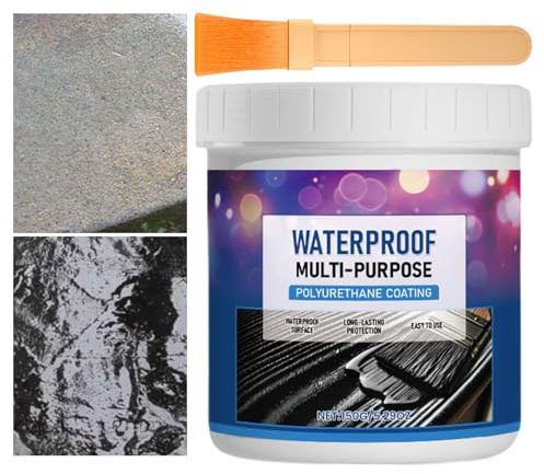 Pintura Impermeabilizante | Recubrimiento Antifugas - Sellador Multifuncional Impermeable para Interior Exterior Madera Azulejos Hormigón Techos Fugas Sótanos Suelos