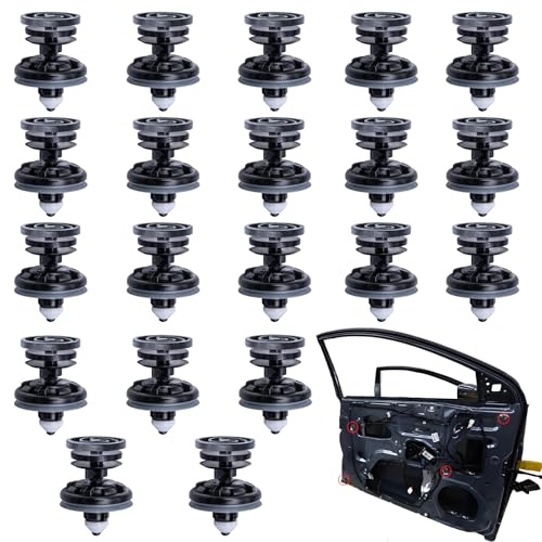 20 Pièces Clips de Fixation de voiture, Clips de Fixation de Panneau de Porte de Voiture Plastique pour Garniture Intérieure, Clip Carrosserie De Remplacement pour T5, Golf 5, 6, 7, A4, A5, A6