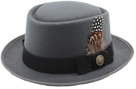 Disfraz de sombrero de Oktoberfest de melón negro | Sombreros Oktoberfest para hombre | Ropa Oktoberfest para mujer, accesorio de disfraz de Oktoberfest con plumas emblemas para Oktoberfest