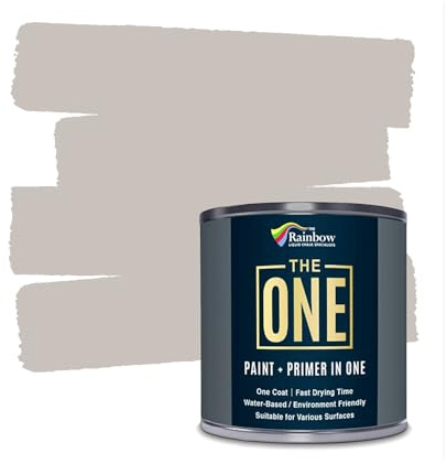 The ONE All-In-One Paint & Primer - Soft Taupe Satin, 1 L | Multi-Surface 1 Coat Formula | Easy Indoor & Outdoor Decorating for Home & Garden Walls, Floors & Furniture | Durable, Water-Based & Low VOC