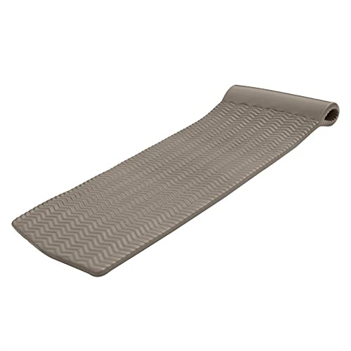TRC Recreation Serenity 1.5 Thick Foam Pool Float Lounger w/ Headrest for Lounging & Sunbathing in Swimming Pools, Beaches & Lakes, 70 x 26