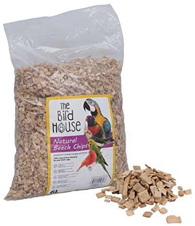 AB Tools Copeaux de hêtre naturel 6 litres pour cage à oiseaux et perroquets
