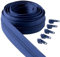 IPEA Endlos Reißverschluss Blau 5 Meter + 15 Schieber aus Metall – Kette Größe #5 – Made in Italy – Durchgehender Reißverschlüsse mit Zipper aus Nylon – Zuschneidbar für Meterware – Breite 30 mm