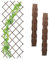 Relaxdays Rankgitter ausziehbar, 3er Set, Rankhilfe Kletterpflanzen, 180x90 cm, Garten, Balkon, Terrasse, Holz, braun, 180x90cm