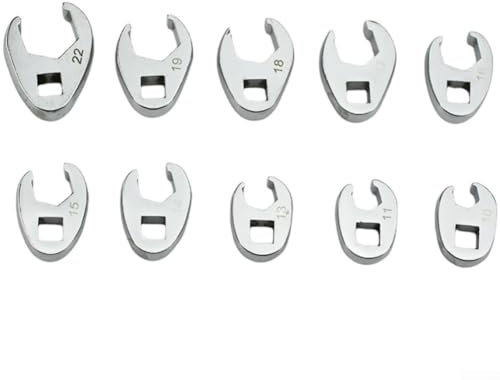 Hasaller Lot de 10 clés à cliquet de 9,5 mm pour réparation automobile, garage, outil mécanique