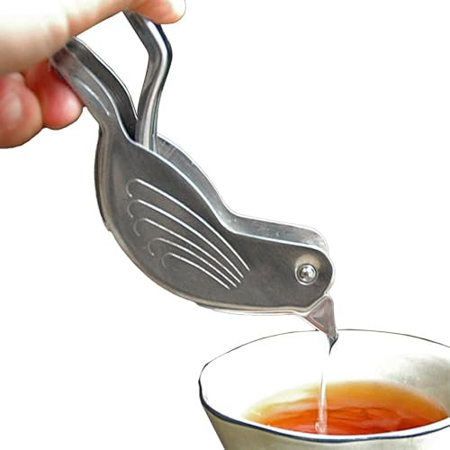 Presse-agrumes pour oiseaux, presse-agrumes pour citron et citron, presse-agrumes pour fruits animaux, extrudeuse de citron d'oiseau en acier inoxydable, presse-agrumes dur portable, ustensile de C