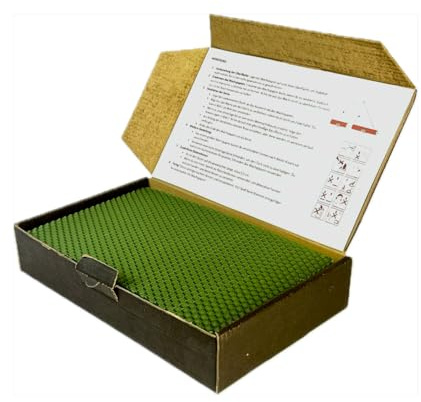 Ubswax Set di 10 Candele di Cera d'api da 20 x 12 cm, Candele Naturali Fai da Te per Bambini, ecologiche per la casa e la Scuola (Verde)