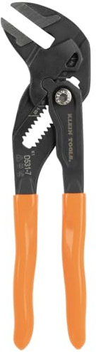 Klein Tools D5317 Compact Plier Wrench, High Leverage Multi-Use Adjustable Plier Wrench with Smooth Jaws, 7-Inch