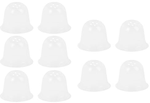 Baoblaze 10 Cloches de Protection Transparentes Anti-Gel pour Plantes, Couvre-Cloche Pet Réutilisable, Outils de Jardinage Protection de Congélation Couvoirs de Protection pour Semis/Légumes Fragiles