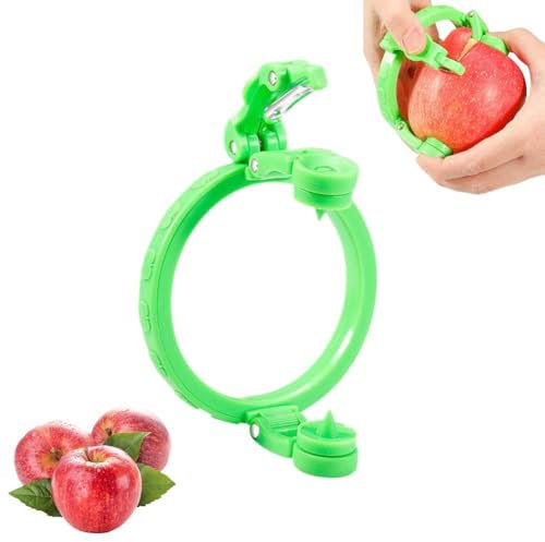 2025 Aggiornato Frutta Peeler, mini sbucciatore portatile portatile esterno che non fa male alle mani, strumento creativo per sbucciare la frutta, rimuove la pelle della frutta, facile da usare gadget