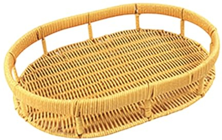 perfk Vassoio per cestini di Frutta, Vassoio Rustico per spuntini, Cestino per Pane Intrecciato per Sala da Pranzo, Tavolo da caffè, Frutta, bancone della, L