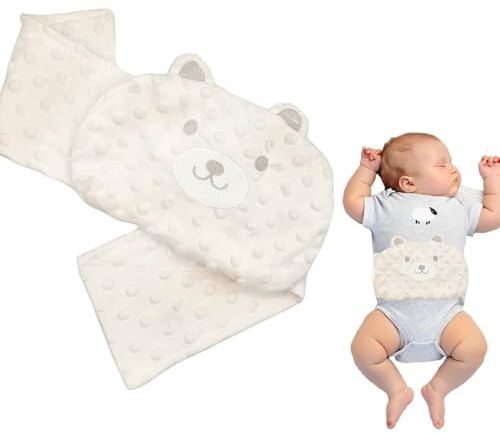 YOFDAL Ceinture Chauffante Sèche Anti-Colique Pour Nourrisson, Idéale Pour Les Maux De Ventre Et Les Ballonnements, Garnissage En Pierres De Haricots Rouges