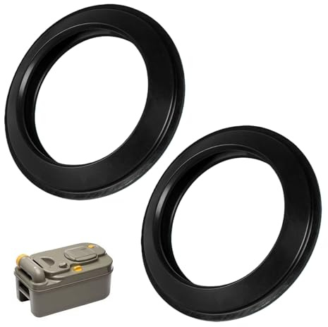2 pièces Joint Toilette en Silicone pour Thetford C200/C250/C260/C400/C2/C3/C4, Conception Anti-Fuite, Joins WC Lèvre d'Étanchéité Pièces et Accessoires pour WC de Camping, Caravanes et Camping-cars