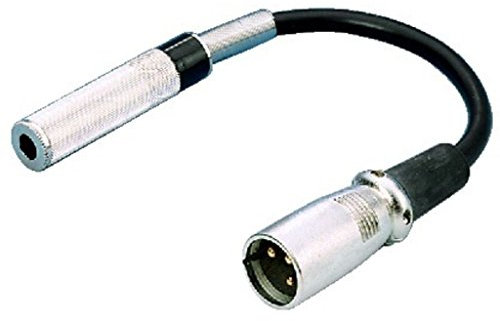 img Stage Line 0.15m XLR Plug to 6.3mm In-Line Jack Mono Adapter Cable