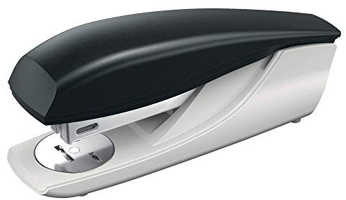 Petrus 623370 - Grapadora de Oficina Mod. 235, Capacidad 30 Hojas, Tecnología de Impacto Directo Patentada, Grapado Cerrado, Abierto y Clavado, Extraegrapas Integrado, Carga Superior, Color Negro