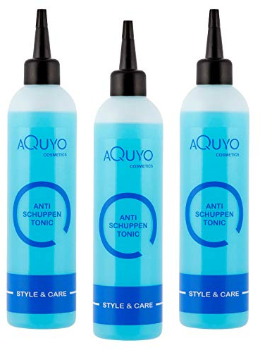 Anti Schuppen Tonic Kopfhaut Pflege bei trockener und juckender Haut (3er Pack - 3x 200ml) | Haartonikum gegen Schuppen und Juckreiz | Haarwasser mit Menthol, Panthenol & Allantoin