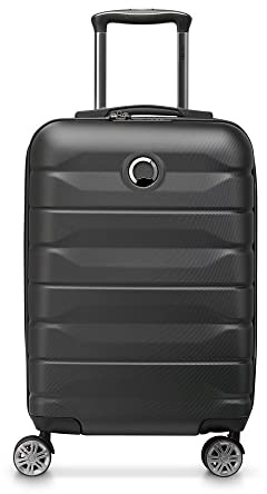 DELSEY Paris - AIR Armour - Valise Cabine Rigide Extensible - 55x35x26 cm - 42 litres - S - Noir