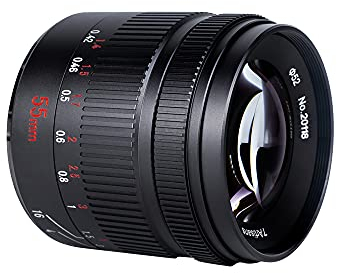 7artisans 55mm F1.4 Mark II APS-C Objektiv mit manueller Fokussierung Spiegellose Kameras mit großer Blende Objektiv für Canon EOS-M/EOS-M2/EOS-M3/EOS-M100/EOS-M5 EOS-M6/EOS-M50/EOS-M10