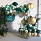 118 Stück Luftballons Girlande Set,Weiß Haut Ballon Girlande Kit,Retro Grüne Metallic luftballon,Dekorationen Set,Metallischen Gold Ballons,Geburtstagsfeier Dekoration für party,Hochzeit