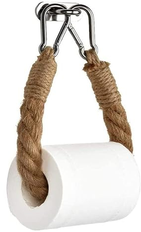 Porte-Pouleau de Papier Toilette, Porte-Papier de Toilette Mural Industriel Rétro Nautique, Porte-Serviettes Distributeur de Mouchoirs en Papier pour Salle de Bain Toilettes Cuisine Décoration