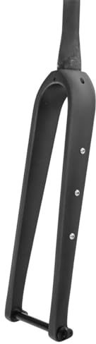 HIMALO Carbon Rennrad Starrgabel 700C Gravel-Gabel Steckachse 12x100mm Scheibenbremse Fahrrad-Gabel Gerade/konisch Vorderradgabel Mit Wasserflaschenhalterung (Color : Matte Black, Size : Tapered)