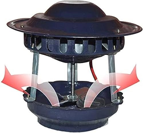WENQIANGM Electric Chimney Fan for Round Flue - High Efficiency Ventilation & Exhaust System for BBQ Hut, Fireplace & Thermo Stove(80 W)