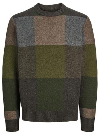 Jack&Jones JPRBLUGINGHAM Knit Crew Neck, Deep Depths, M