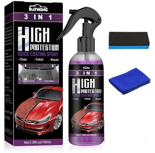 Multi-functional Coating Renewal Agent, 3 in 1 High Protection Quick Car Coating Spray, Scratch Repair Nano Spray (100ml)